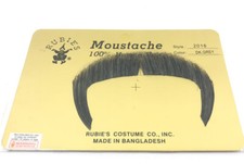 Rubie's Mustache 2016 Dark Gray 100 Human Facial Hair Costume 979-P