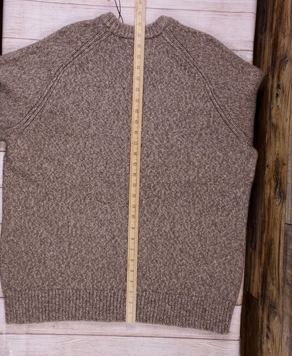 Theory Sweater Mens XL Pullover Alvin Spun Crew Brown Wool Yak Hair Blend $345 - Picture 11 of 12