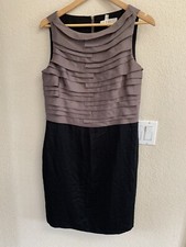 Ann Taylor Loft Moss Colored Lined Dress Size 12