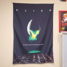 Alien 2x3 foot tapestry VHS Sci Fi horror movie banner wall flag Xenomorph Alien 2x3 foot tapestry VHS Sci Fi horror movie banner wall flag Xenomorph - Image 1