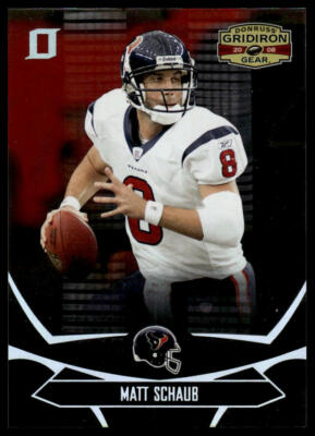2008 Donruss Gridiron Gear #39 Matt Schaub Silver Holofoil O's #/250