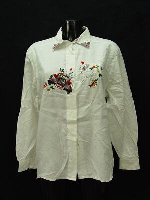 Size 38 blouse Perry with appliqué and embroidery women's costume blouse tb2158
