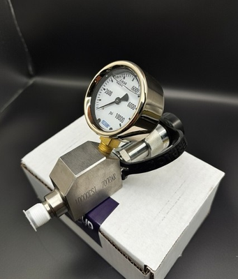 #ad #ad RokSolid Enerpac GA45GC Style 2.5” WIKA Gauge Adaptor Assy 10000PSI Gauge CR400 $161.99