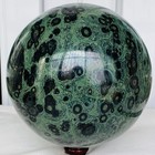 Natural Eye Green Kambaba Jasper Stromatolite Crystal Sphere Ball 8560G — photo 2