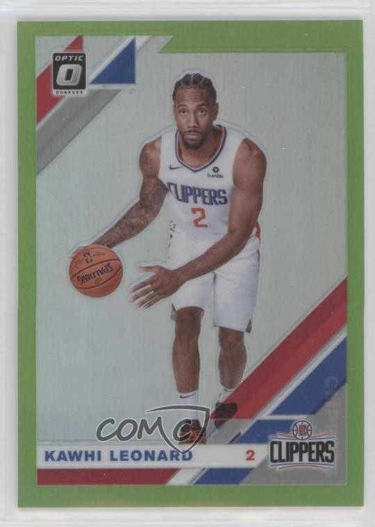 2019-20 Panini Donruss Optic Lime Green Prizm 13/149 Kawhi Leonard #30 10xd