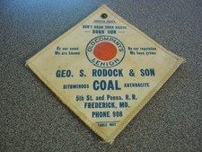 Alfombra de mesa con soporte de asbesto Frederick MD Lehigh Coal Rodock de colección Old Company