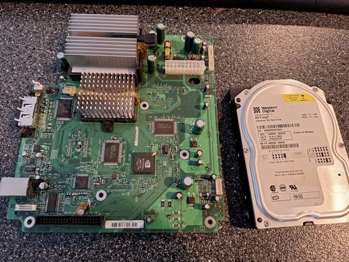 Original Xbox Konsole Mainboard V 1.6 Ersatz mit Festplatte HDD GETESTET