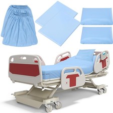 6 Pcs Hospital Bed Sheets for Home Use Extra Long Hospital Bed Fitted Sheets ...