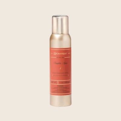 Aromatique Pumpkin Spice Fragrant Aerosol Room Spray in 5 oz Gold Bottle for...