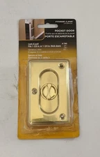 Prime-Line N7365 solid Brass Pocket Door  Pass Lock & Pull 1-3/8" 1-3/4 Hardware