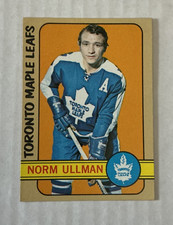 1972 73 Topps HOCKEY Norm Ullman #168 (EX/NM) Toronto Maple Leafs HOF