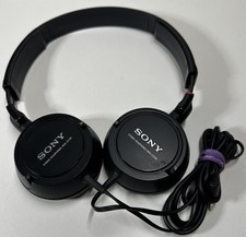 Sony MDR-ZX100 Stereo Wired Headphones Black Tested And Works Great 