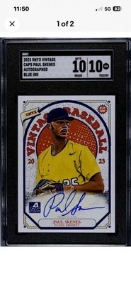 Paul Skenes 10/10 Autographed Perfect Rookie Card Only One In Existence 2024
