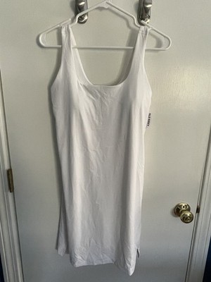 Old Navy Active Power Soft Square Neck Go Dry Active Dress Size Small White 