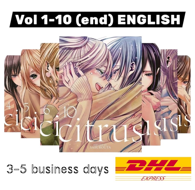 Citrus Complete Manga Collection Vol 1-10 English Comic Full Set by Saburouta
