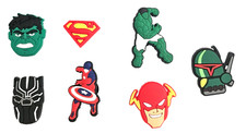 7pcs Assorted Superhero Shoe Charms Jibbitz Style Crocs Power Meets Personality