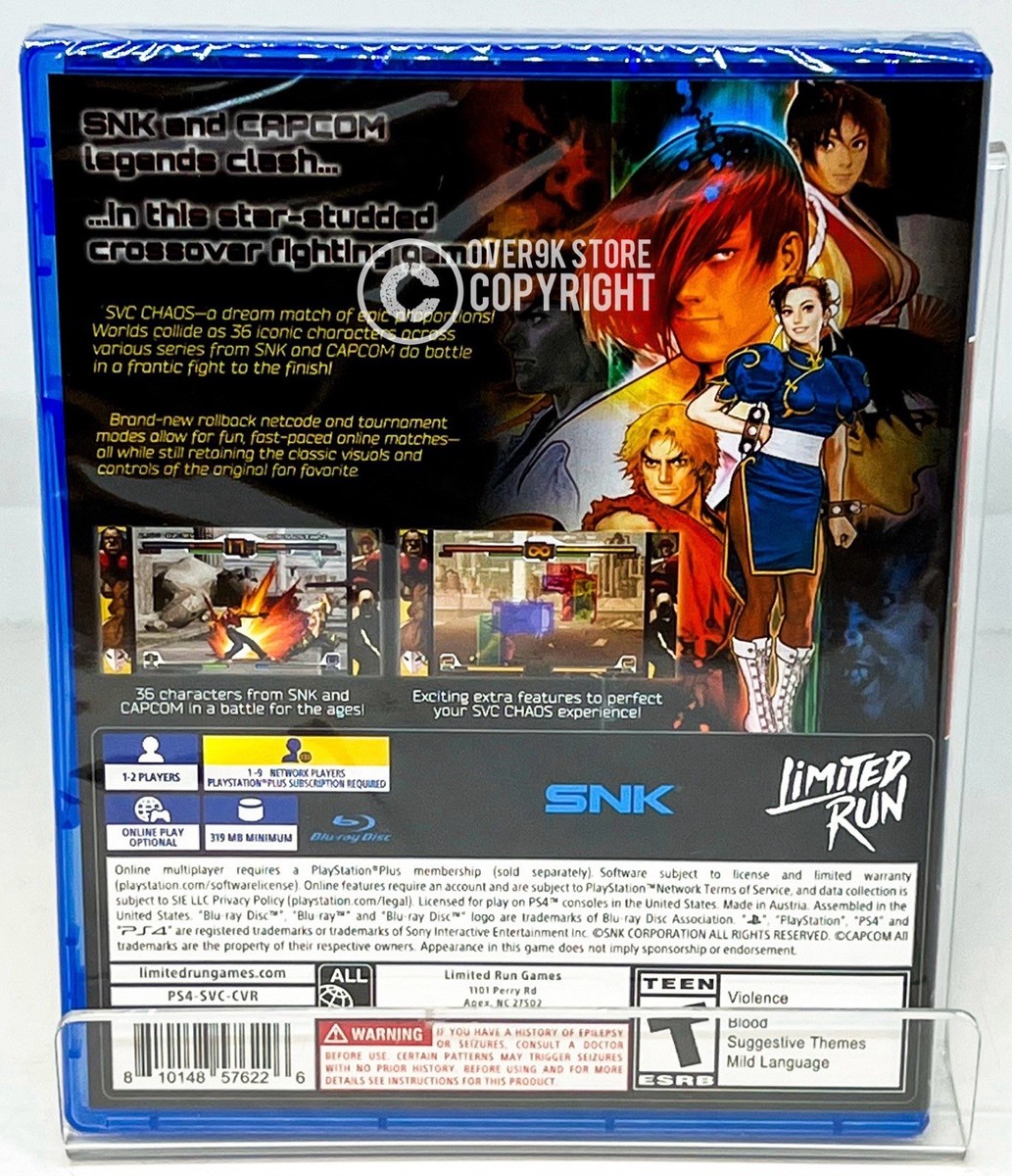 SNK Vs. Capcom SVC Chaos - PS4 - Brand New | Factory Sealed