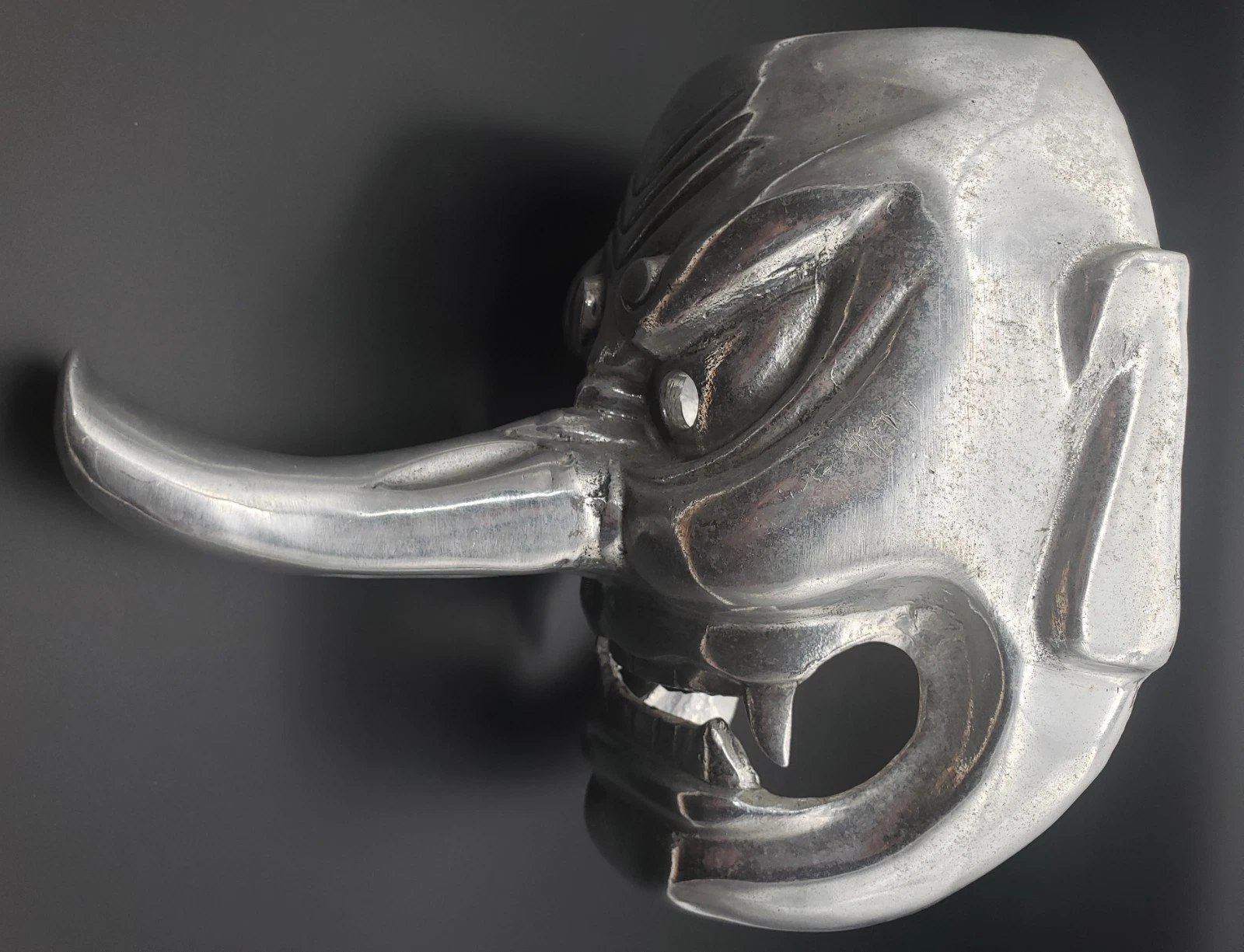 Vintage aluminum Arthur Court Studio Design - Demon  mask 1976 image 1