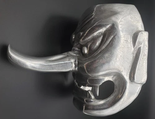 Vintage aluminum Arthur Court Studio Design - Demon  mask 1976 video thumbnail