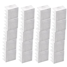 20 Aluminium Heat Sink Radiator Cooling Fin Silver for CPU LED Power 11 11 5mm