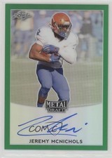 2017 Leaf Metal Draft Green 1/10 Jeremy McNichols #BA-JM1 Auto 2r5