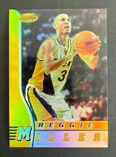 ks 1996 Bowman's Best Reggie Miller #45 Refractor Indiana Pacers *greening