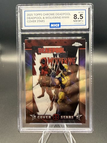 Topps Chrome Marvel Deadpool - Wolverine: WWIII CS-4 - Cover Stars 8.5