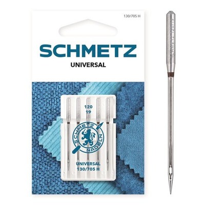 SCHMETZ - 5 Nähmaschinen-Nadeln Universal - 130/705 H - Nadeldicke: 120/19