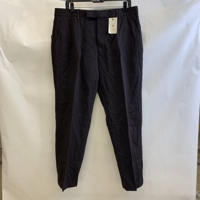 Zegna Cotton and Wool Pants Men's Size 52 Black