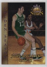 1996 Topps Stars Golden Season Finest Refractor John Havlicek #70 HOF 4at