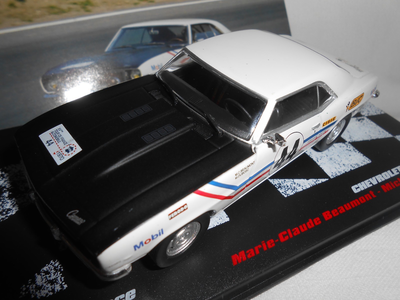 Chevrolet Camaro N°44 Tour de France Auto 1969 miniature 1/43 pour collectionneur