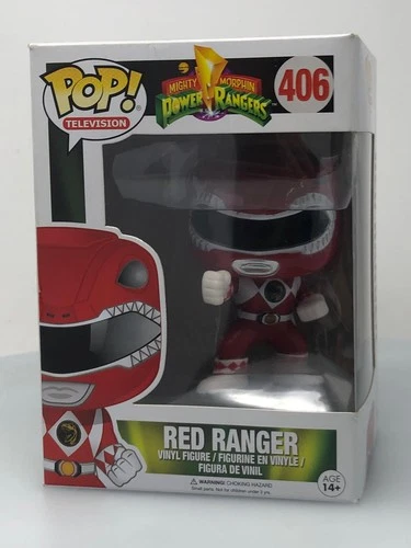 Funko POP! Television Power Rangers Red Ranger #406 Vinyl Figure DAMAGED BOX