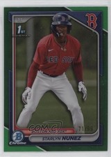 2024 Bowman Chrome Prospects Green Refractor /99 Starlyn Nunez #BCP-207 1d4b