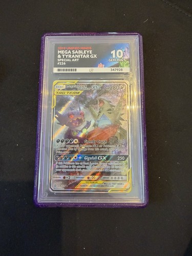 Mega Sableye & Tyranitar-GX graded ACE 10 for sale on eBay