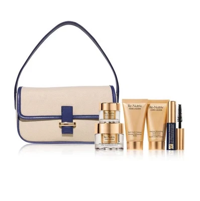 Estee Lauder Re-Nutriv ultimate diamond moisturer eye creme Gift Set With Pouch