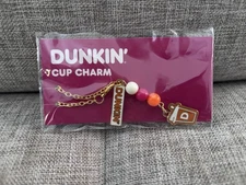 2024 Limited Edition Dunkin Donuts Cup Charm Straw Topper