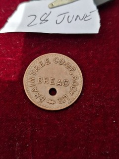 Braintree Coop Society Bread Token