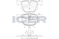 Bremsbelagsatz Hinten Ate-System FüR BMW E90 E93 E92 E91 X1 04-15 34216769105