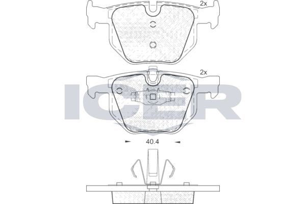 Bremsbelagsatz Hinten Ate-System FüR BMW E90 E93 E92 E91 X1 04-15 34216769105-image