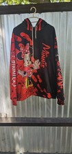 Minnie Mouse Hoodie Pullover Schwarz Rot Dame...