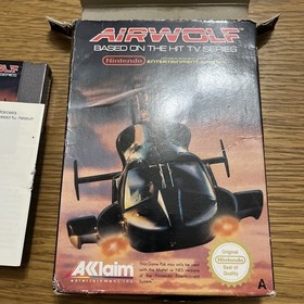 Airwolf Based On The Hit Tv Series Nintendo NES Boxed With Manual (PAL)