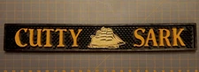 Cutty Sark Whiskey 22.5" x 3.25" Black Rubber Bar Mat