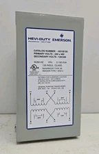Emerson SolaHD Hevi-Duty HS1B150 0.150KVA Transformer 240X480-120/240 1Ph New