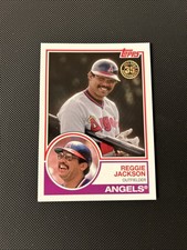 Reggie Jackson 2018 Topps New Era Hats Promo 1983 Variation #T83-20 CA Angels 