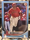 Mike Trout 2025 Bowman Angels Sky Blue Border Card #/499 TZ