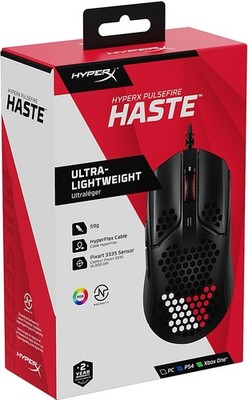 HyperX Pulsefire Haste Ultra-Lightweight Wired Gaming Mouse Black 16000 DPI