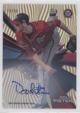 2015 High Tek Pattern 1 Grass/Waves Gold Rainbow 33/50 Doug Fister Auto 7i2