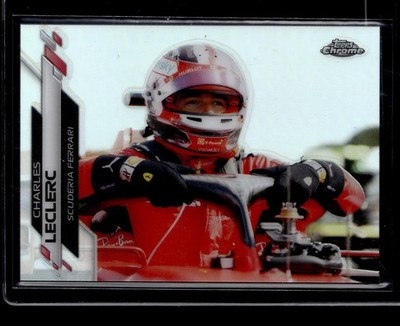 (8568) Charles Leclerc 2020 Topps Chrome Formula 1 Refractor RC Scuderia Ferrari
