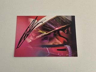 Charles Leclerc signed 2022 Ferrari F1 official card F1 75 10x15cm LOOK