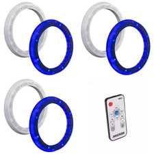 Kicker 3 Pair  51KLSR88 - 8.8-Inch to 8-Inch LED Adapter Ring For Marine Sp...